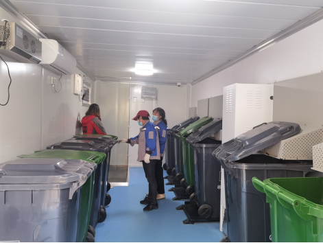江苏智能分类垃圾站，清洁小屋，垃圾分类收集点生产厂家